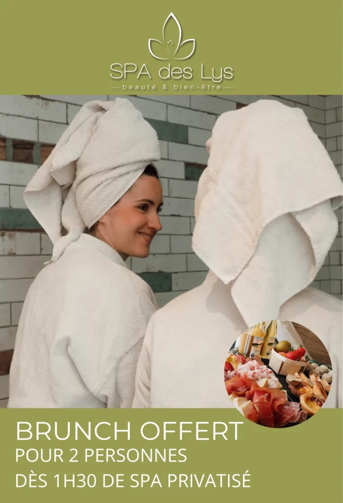 Offre Brunch offert pour 2 personnes dès 1h30 de spa privatisé au Spa des Lys à Argonay près d'Annecy