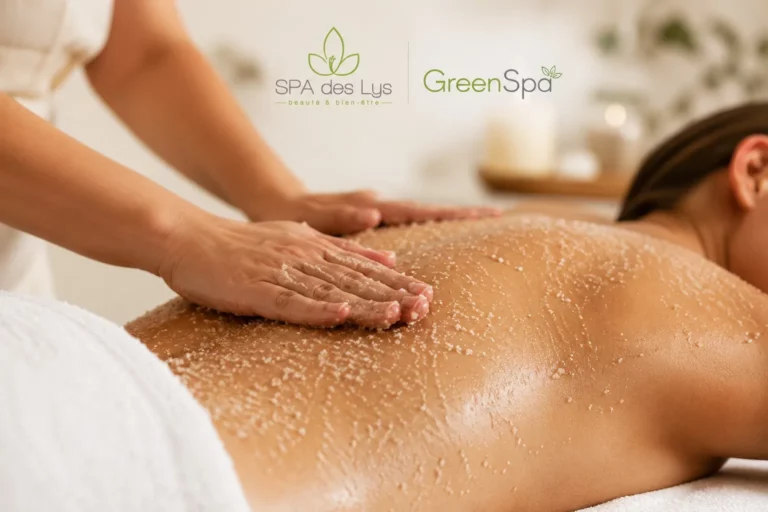 Gommage corps au sel — soin exfoliant au Spa des Lys Argonay près d'Annecy