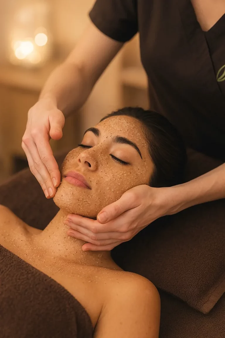 Soin du visage à Argonay - gommage éclat - Spa des Lys